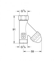 MEDIDAS GROHE 41275000 FILTRO INCLINADO